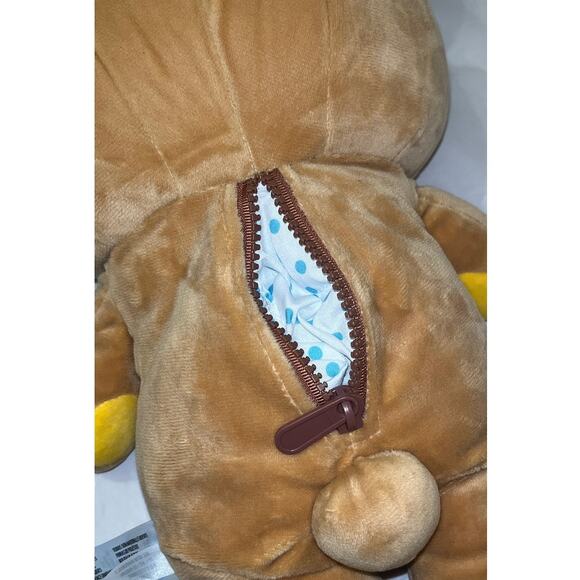 San-X Rilakkuma 15" Plush Japanese Lazy Bear -  With Zippered Back - Good - Picture 4 of 9